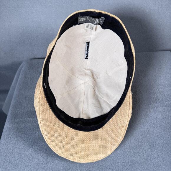 San Diego Hat Company Golf Cap Fitted Mens One Size Straw Ivy Flat Cap Summer - Picture 10 of 11